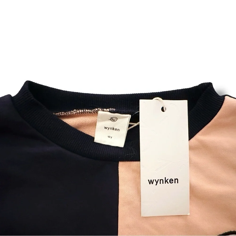 wynken | Colorblock Crewneck Sweatshirt (10 yrs) 🩷🖤